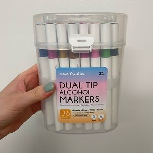 Barely Used Alcohol Marker Set 36 Dual-Tip Alcohol Markers from TJ Maxx